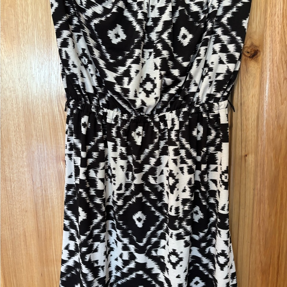 Black and White Patterned Dress